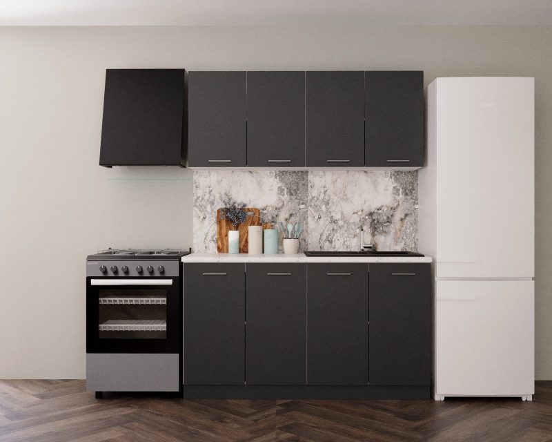 Bucatarie Marta 160cm Antracit