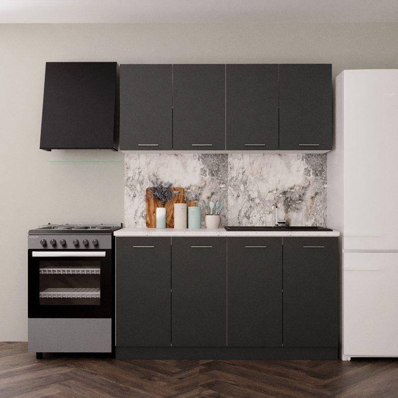 Bucatarie Marta 160cm Antracit