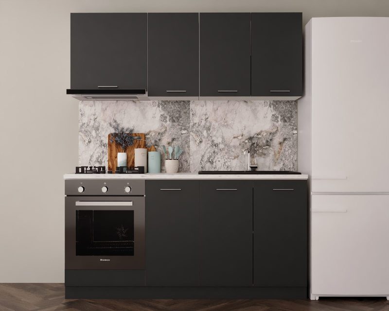 Bucatarie Marta 180cm Antracit