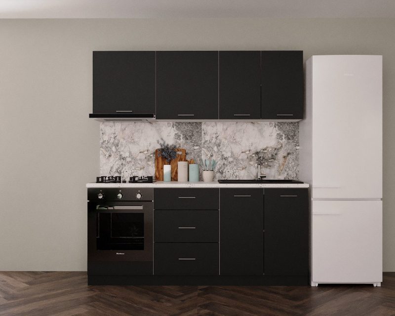 Bucatarie Marta 200cm Antracit