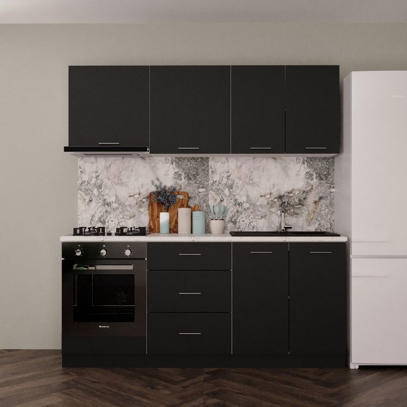 Bucatarie Marta 200cm Antracit