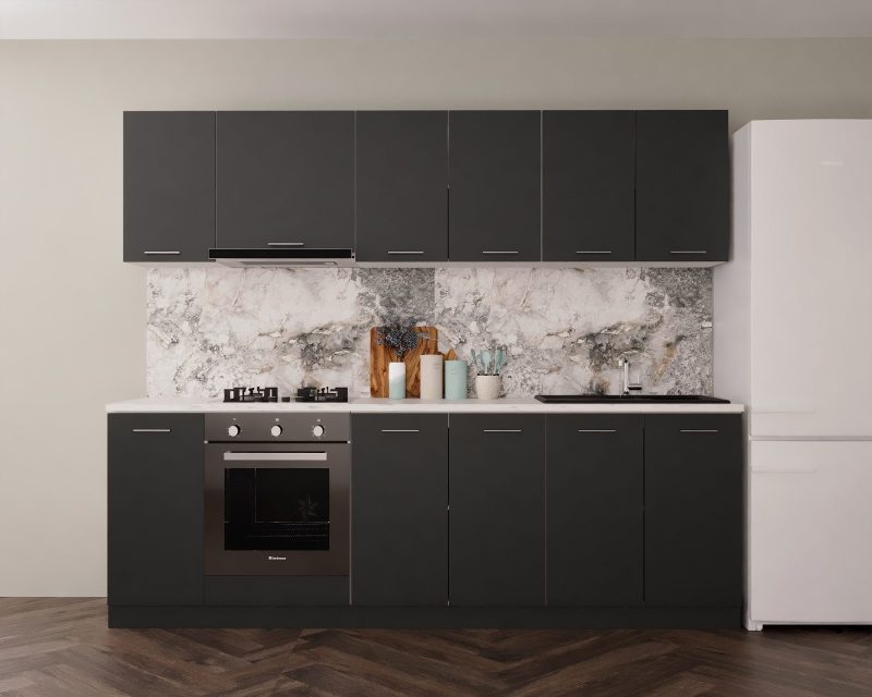 Bucatarie Marta 260cm Antracit