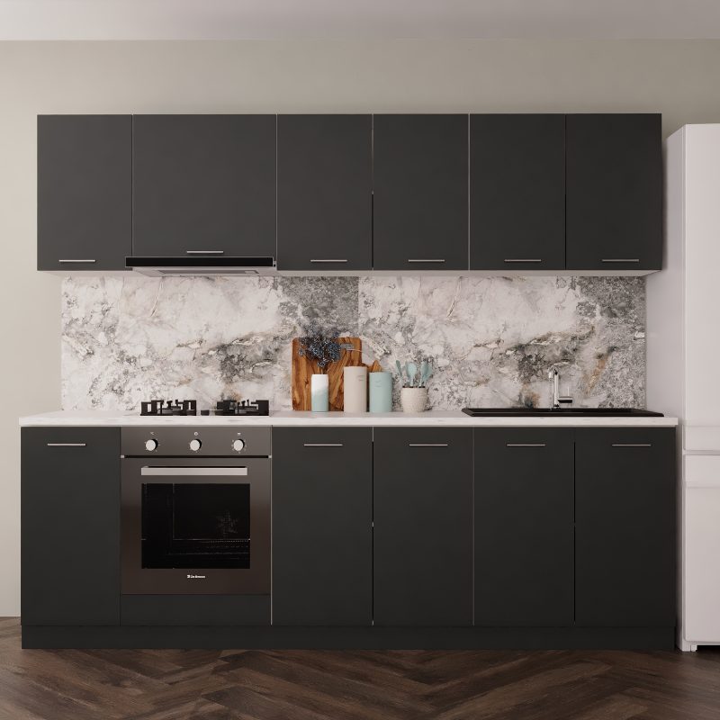 Bucatarie Marta 260cm Antracit