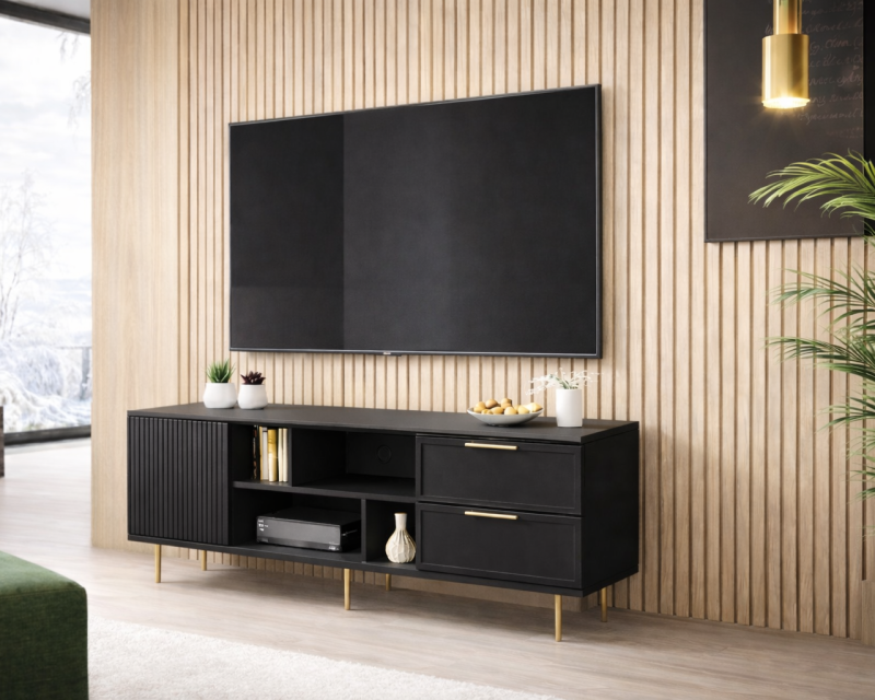 Comoda Tv Soft Negru