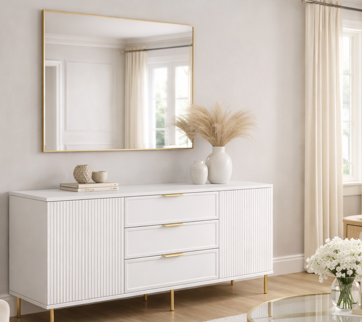 Comoda Soft 3 sertare Alb