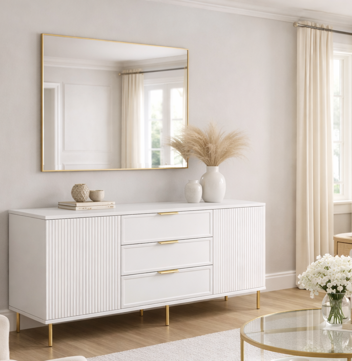 Comoda Soft 3 sertare Alb