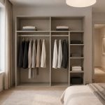 Dulap Dressing 4 usi casmir (bazalt), 160x200x50
