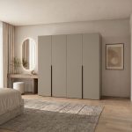 Dulap Dressing 4 usi casmir (bazalt), 160x200x50