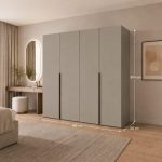 Dulap Dressing 4 usi casmir (bazalt), 160x200x50
